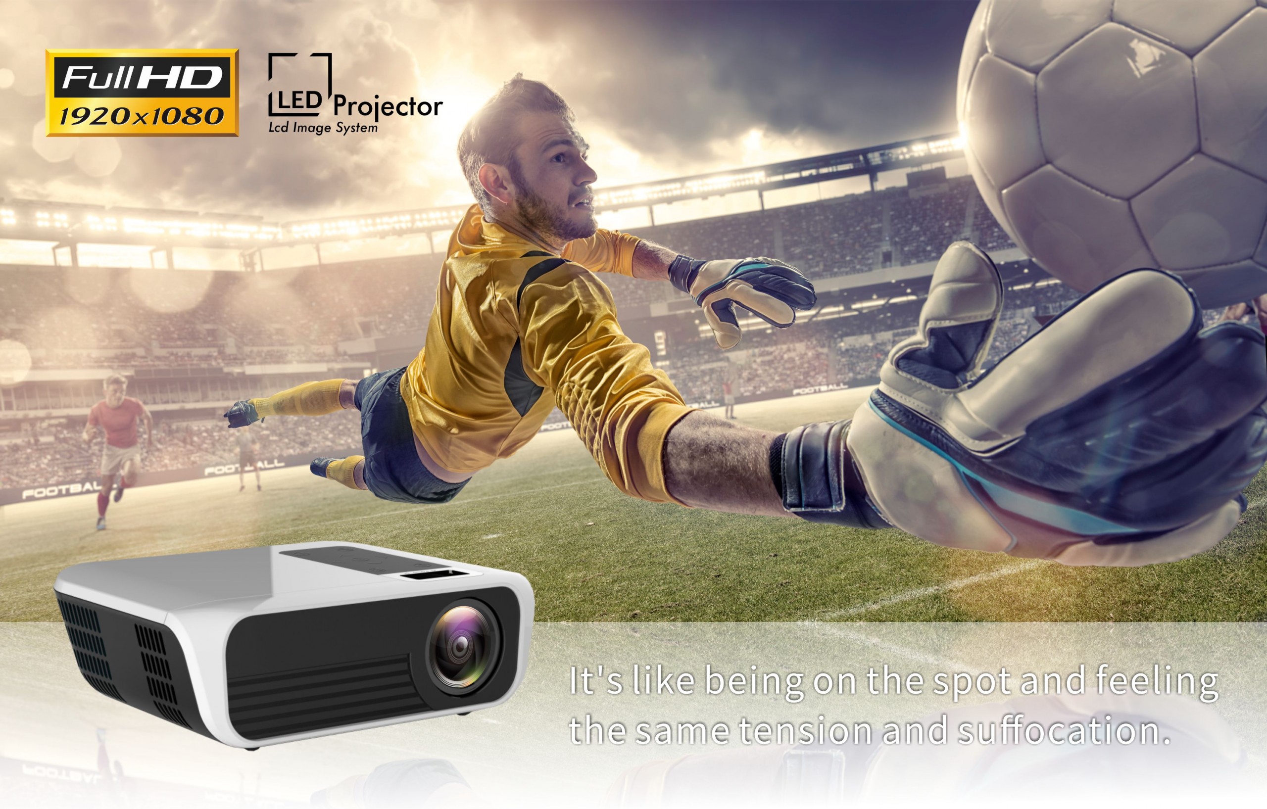 T8 Home HD 1080P smart projector mini portable 3D mobile projector 