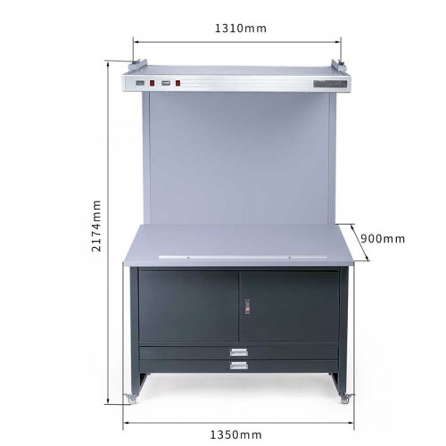 CC120 tilo fabric paper printing color viewer color light box table with D65 D50 U30 3 light sources