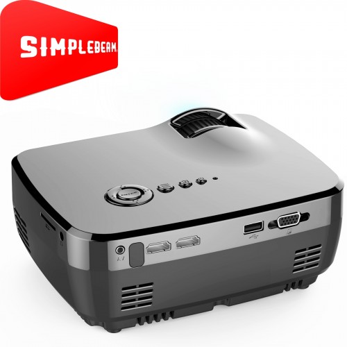 GP70 1200LM 800*480 Home Theater Projector with Remote Control, 4.0 inch Single LCD Panel Display