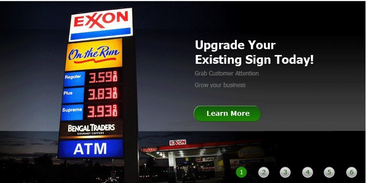 led gas price changer