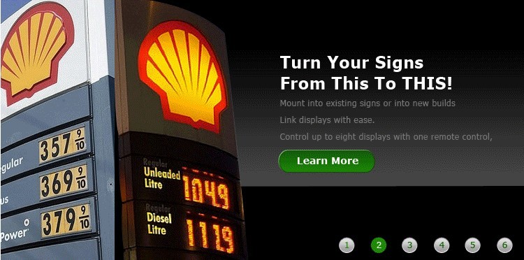double sided led gas price sign
