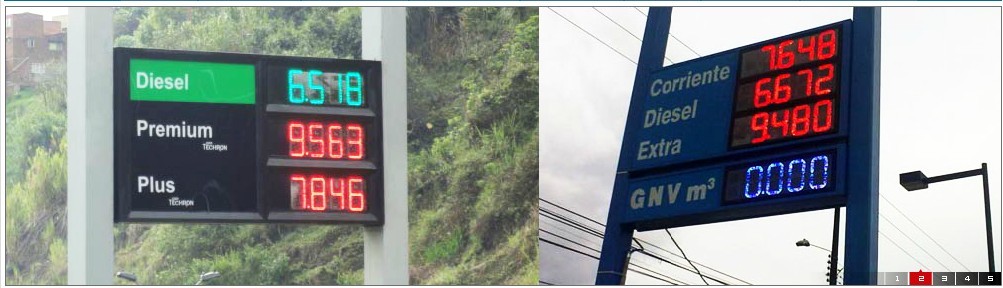 led gas price sign parts