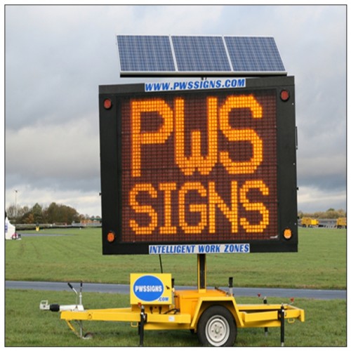 Solar LED Variable Message Sign Trailer