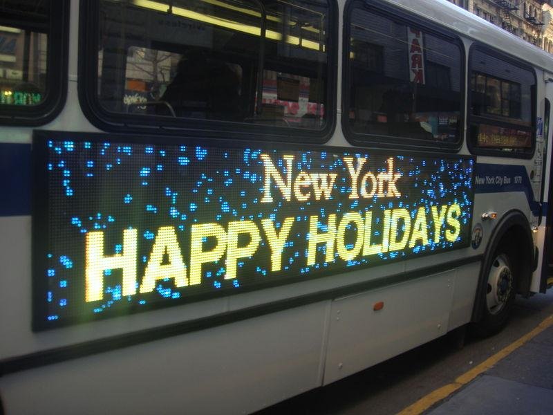 led mobile bus truck display