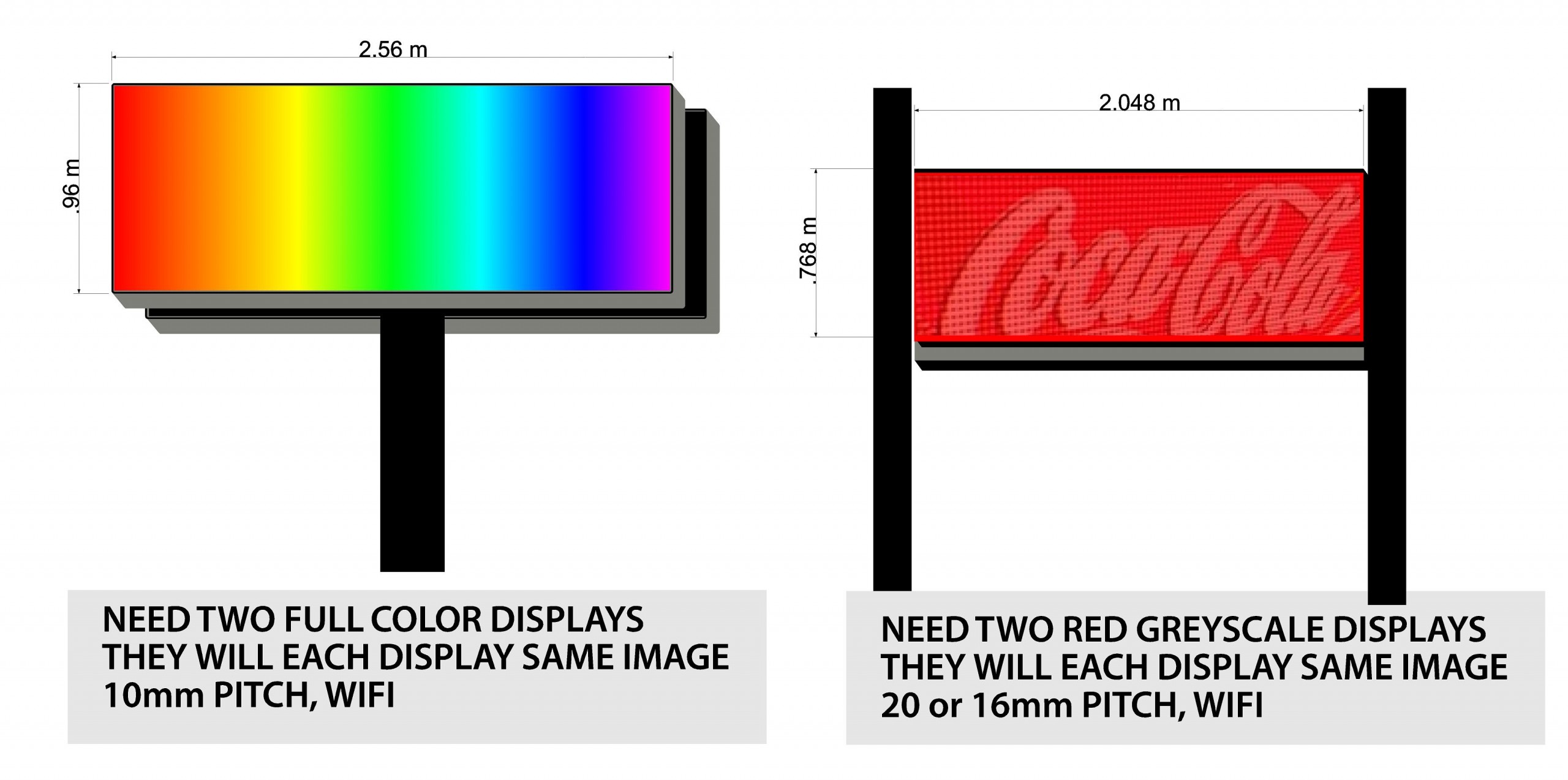 OUTDOOR LED SIGNAGE display