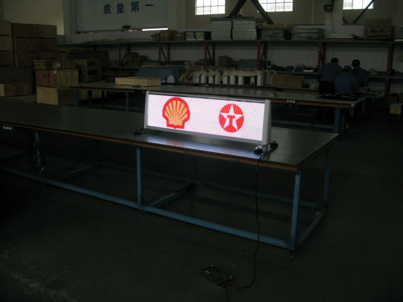 taxi roof led display sign