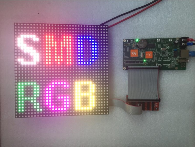 p6 indoor led module arduino 192x192 smd3528 rgb led panel 32x32 pixels