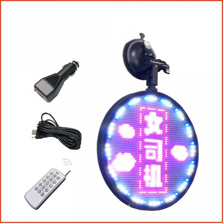 Rear Window Car Emoji LED Display Quality Flashy Affordable LED Car