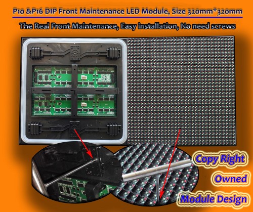 P10 LED Module 320x320 RGB 32x32 Pixels