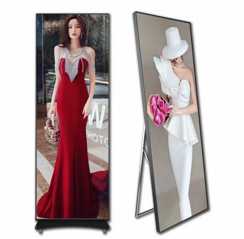 P3 Indoor Standing Mirror Poster Advertising LED Display