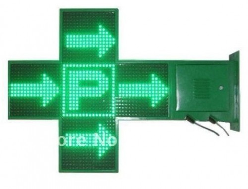 Green Color LED pharmacy cross display RF wireless 3d programale led sign pharmacy 960x960