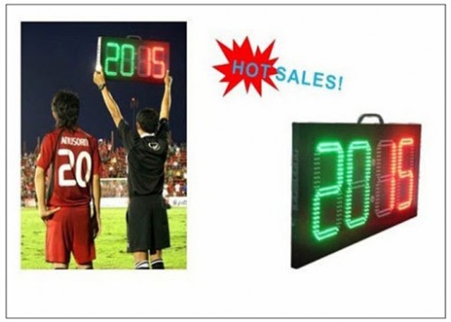 portable soccer substitution board/led football substitute board