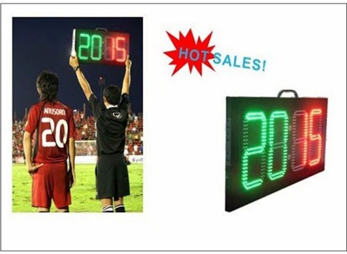 portable soccer substitution board/led football substitute board