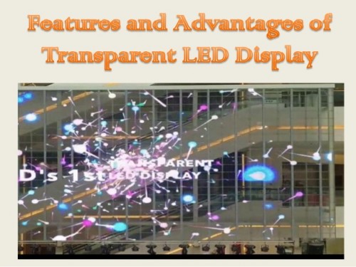 Transparent LED in window glass film