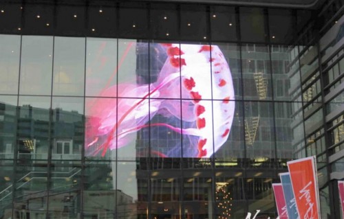 Transparent Glass LED Screen Wall Indoor & Outdoor