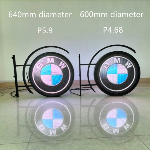 P4.6 P5.9 P8 dual-side outdoor round screen led circle display