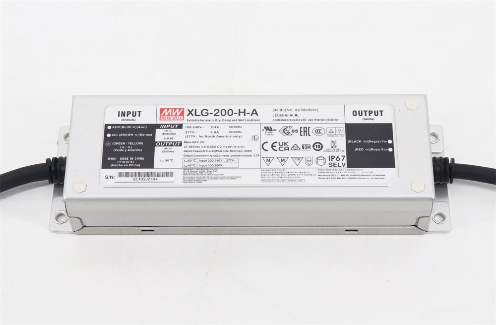 Taiwan Mean Well MW XLG-200-H-A LED Driver Power Supply